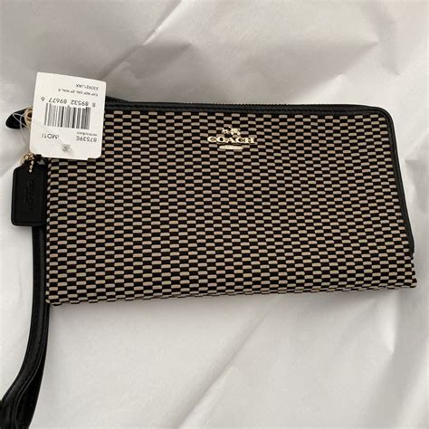 coach exploded reps large flap wristlet